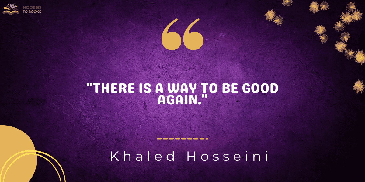 "There is a way to be good again."