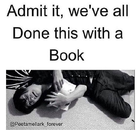 Admit it, we've all done this with a book