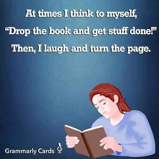 Drop the book and get stuff done