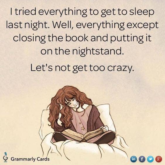 Tried everything to go to sleep last night