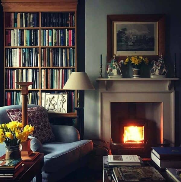 The Fireplace Book Nook