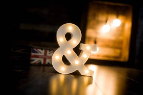 Portable Foaky LED Letter Lights
