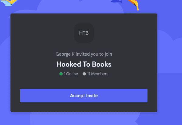 Once you click the invitation link, you'll have to accept the invite