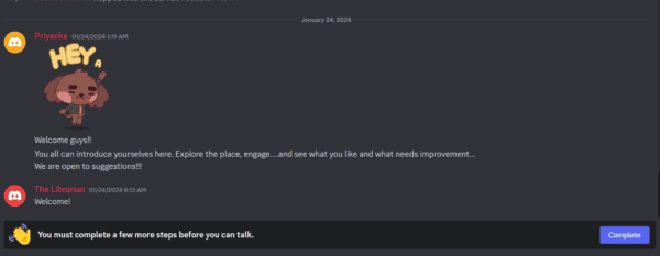 Then, you have to click the "complete" button at the right corner