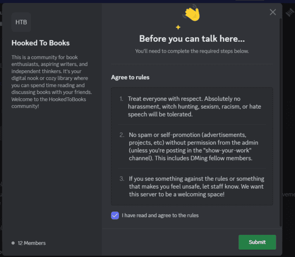This will direct you to our rules. Please read them and make sure you understand them